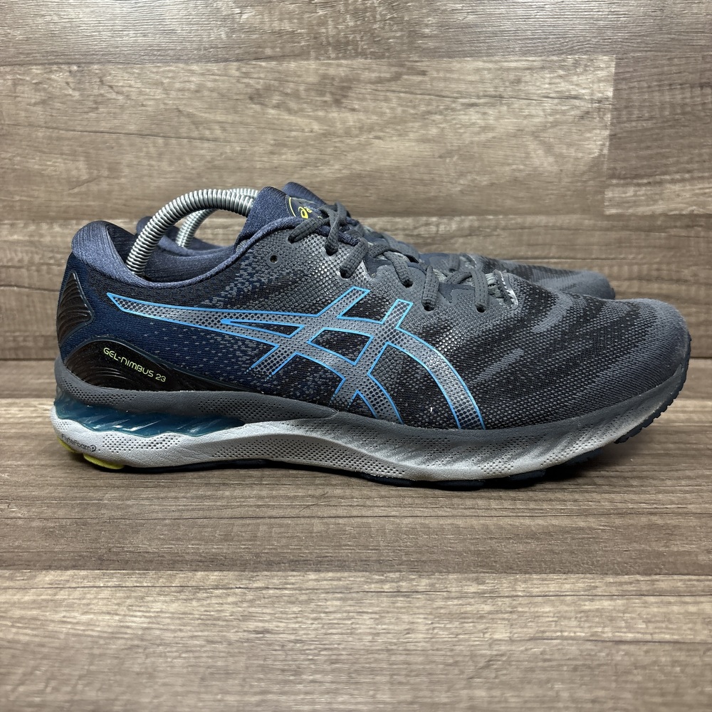 Asics Gel-Nimbus 23 Blue Gray Mens US Size 11 Wide EUR 45 1011B006 Running Shoes